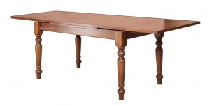 Mesa rectangular estilo clásico en madera 160cm