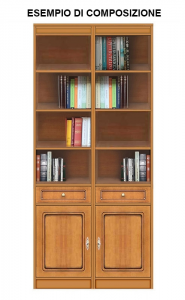 Mueble librería con estantes regulables