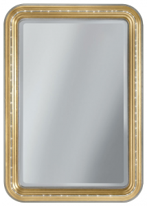 Espejo rectangular dorado