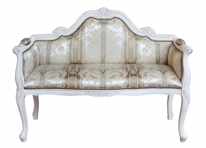 Sofa elegante estilo clásico white star