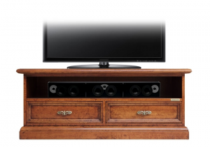 Mueble tv ancho vano soundbar en madera