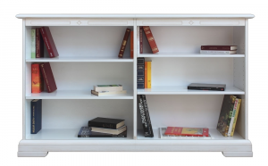 Mueble librería baja con estantes regulables