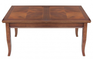Mesa rectangular extensible en madera cm 160 x 90