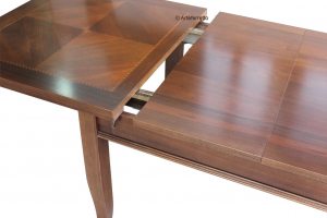 Mesa rectangular extensible en madera cm 160 x 90