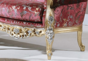 Sofa lujo decoraciones oro y plata Classic King