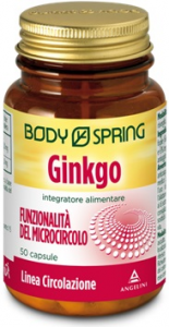 BODY SPRING GINKGO 50 CAPSULE - UTILE PER AIUTARE IL MICROCIRCOLO