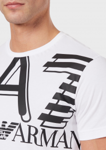 T-shirt uomo ARMANI EA7 in jersey con maxi-logo