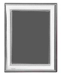 Cornice portafoto in argento 9x13 stile Perles
