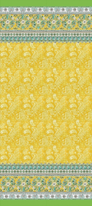 Sofa Cover Cloth Bassetti Granfoulard FAENZA I1 - 3 sizes Yellow