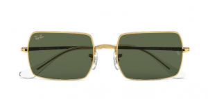 Ray Ban - Occhiale da Sole Unisex, Rectangle 1969 Legend Gold, Gold/Green Shaded  RB1969 919631  C54