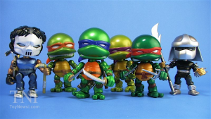 Teenage Mutant Ninja Turtles (the Loyal Subjects) Wave 1 Metallic - Set 6 personaggi
