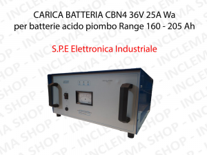 CARICA BATTERIA CBN2 24V 30A Wa für batterie acido piombo Range 205 - 260 Ah (Ciclo 5 ore) - S.P.E