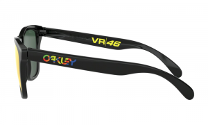 Oakley - Occhiale da Sole Uomo, Frogskins™ Valentino Rossi Signature Series, Polished Black/Red Prizm  OO9013-E655  C55