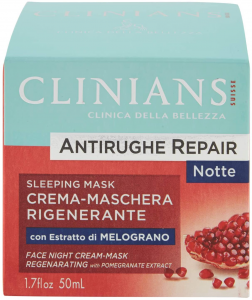 Clinians Crema-maschera antirughe notte melograno 50 ml