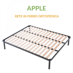 Rete In Ferro A Doghe Matrimoniale Ortopedica Apple