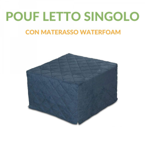 Pouf Letto Da Seduta Apribile Con Materasso Singolo