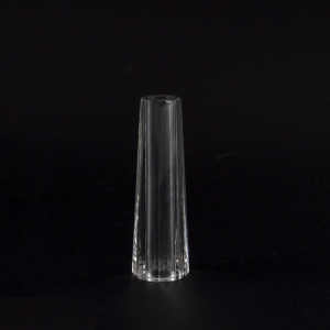 Infilaggio colonna a prisma in cristallo molato Ø33 x h105mm foro 13 mm per lampadari cristallo