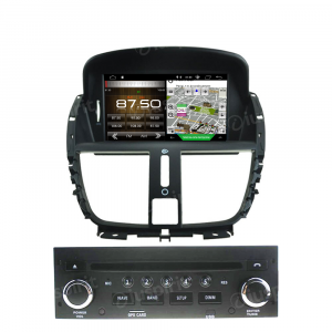 ANDROID autoradio navigatore per Peugeot 207 Peugeot 206 2007-2014 GPS DVD USB SD WI-FI Bluetooth Mirrorlink