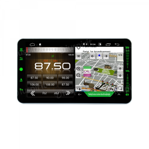 ANDROID 10 autoradio 1 DIN navigatore universale 10.1 pollici GPS USB SD WI-FI Bluetooth Mirrorlink