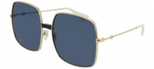 Gucci - Occhiale da Sole Donna, Gold/Blue Shaded  GG0414S  001  C60