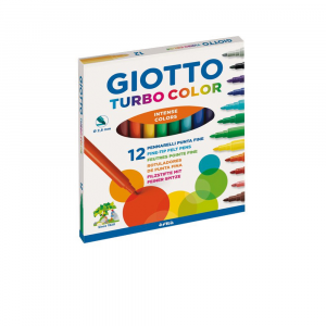 GIOTTO Turbo Color - Astuccio da 36 Pennarelli a Punta Fine, 2.8mm, Colori  Intensi : : Giochi e giocattoli