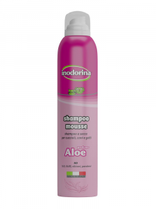 Inodorina Shampoo Mousse - A Secco 300 ml - Profumazione Aloe Vera