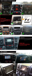 ANDROID autoradio navigatore per Fiat Ducato Citroen Jumper Peugeot Boxer 2012-2019 GPS DVD WI-FI Bluetooth MirrorLink
