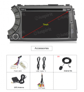 ANDROID 10 autoradio 2 DIN navigatore per SsangYong Kyron Actyon 2005-2013 GPS DVD USB SD WI-FI Bluetooth Mirrorlink