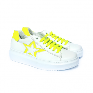 Sneaker bianca/gialla Joann