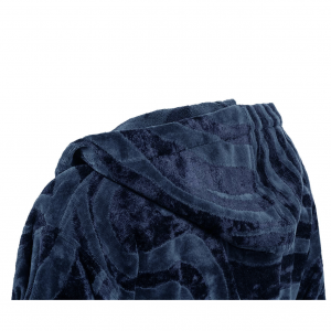 Roberto Cavalli ZEBRAGE hooded bathrobe Blue