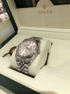 Rolex Datejust 36 mm Argento e Diamanti 116234