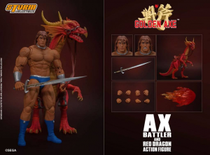 Golden Axe Action Figure 1/12:  Ax Battler & Red Dragon by Storm Collectibles