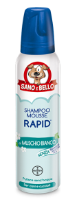 Shampoo a secco  Mousse Rapid Muschio Bianco 300ml