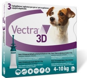 Ceva Vectra 3d spot-on per cani tra i 4 e 10 kg 3 pipette