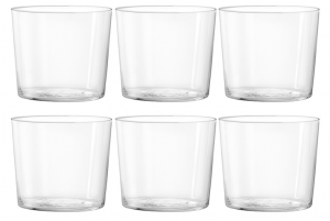 Bicchiere in vetro trasparente leggero 190cc