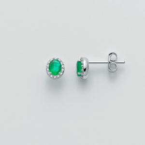 MILUNA-Orecchini con smeraldi e diamanti