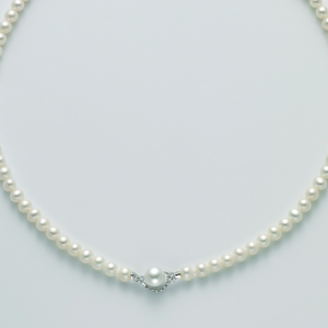 MILUNA-Collana di perle con diamanti