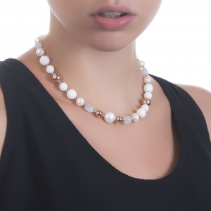 Boccadamo-Collana da donna con perle naturali