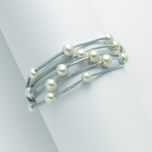 MILUNA-Bracciale in argento con perle