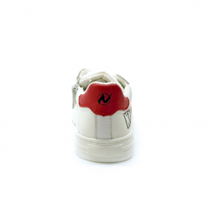 Sneakers bianche/rosse strett style Naturino