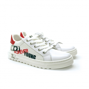 Sneaker bianca/rossa strett style Naturino