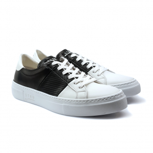 Sneakers bianche/nere bicolore Stau (*)