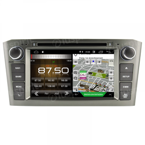 ANDROID autoradio 2 DIN navigatore per Toyota Avensis 2005-2008 GPS DVD USB WI-FI Bluetooth Mirrorlink