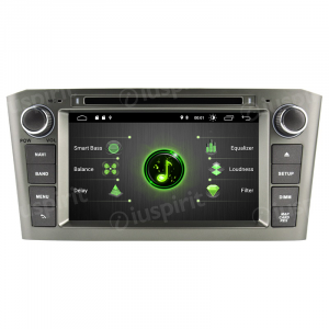ANDROID 10 autoradio 2 DIN navigatore per Toyota Avensis 2005-2008 GPS DVD USB WI-FI Bluetooth Mirrorlink