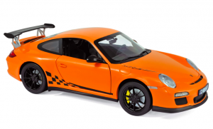 Porsche 911 GT3 RS 2009 Orange 1/18