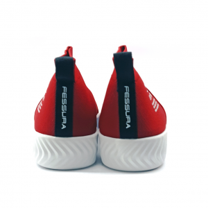 Sneaker rossa in tessuto Fessura