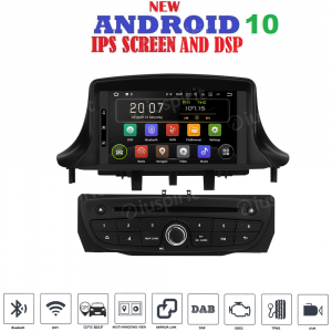 ANDROID 10 autoradio navigatore per Renault Megane 3, Renault Fluence GPS DVD WI-FI Bluetooth MirrorLink