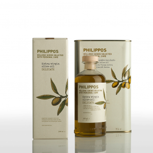 PHILIPPOS DELICATE Extra Virgin Olive Oil 500ml + 3L