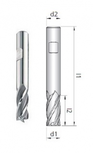 Fresa G2 Z4 HSS-E Co8