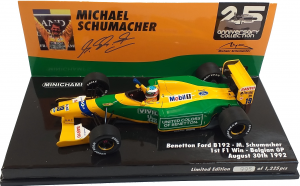 Benetton Ford B192 Michael Schumacher 1st F1 Win Belgian Gp 1992 1/43